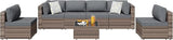 SUNLEI 7 Piece Patio Furniture Sets, Low Back All-Weather Rattan Sectional Sofa with Tea Table&Washable Couch Cushions - Photo 6