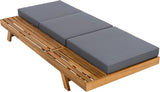 Merax Chaise Lounge Chair Set with Adjustable Backrest & Flat Storage Surface - Photo 4