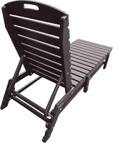 Phat Tommy Outdoor Pool Chaise Lounge, Heavy-Duty Beach Lounger - Folding, HDPE - Photo 5