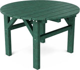 Wildridge Classic 33" Occasional Table, Turf Green - Outdoor Weather Resistant Recycled Plastic Furniture for Patio - Photo 1