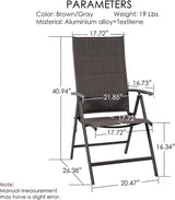Kozyard Coolmen 2-Pack Outdoor Patio Dining Chair Set - Breathable Textilene Padded - Photo 2