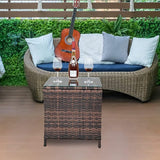 HomVent Patio Wicker Rattan Side Table - Photo 8