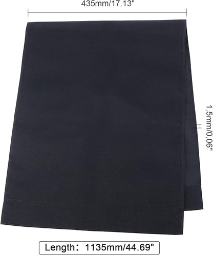 PH PandaHall Chair Replacement Fabric, 44 x 17 Inch Lounge Chair Cloth Long Beach Chair Cloth Folding Chair Black Oxford Canvas Chair Accessories for Sun Lounger Pool Sunbathing Garden