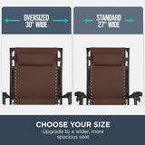 Best Choice Products 30” Wide Folding Zero Gravity Outdoor Recliner Patio Lounge Chair w/Adjustable Canopy Shade - Photo 4