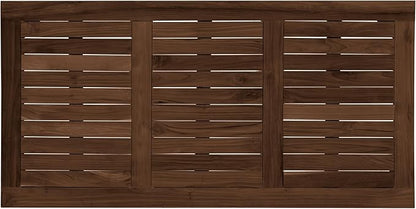 Teak Outdoor Coffee Table - Premium Grade A Teak Wood Patio Furniture, Teak Oil Finish 24"x48" Rectangular Table for Patio, Balcony, Lawn, Deck, Backyard, Terrace