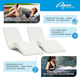 Aqua Outdoors Pool Chaise Lounge Chairs for Ledge & Shelf, Water-Weighted Pool Lounger for Depths Up to 9” - Photo 4