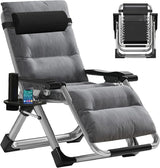 Slsy Zero Gravity Chair, Reclining Lounge Chair with Removable Cushion & Tray for Indoor and Outdoor - Photo 1
