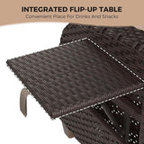 Grand patio Outdoor Recliner with Independent Adjustable Back and Footrest - Photo 5