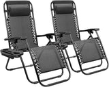 Homall Zero Gravity Chair Patio Folding Lawn Lounge Chairs Outdoor Lounge Gravity Chair Camp Reclining Chair with - Photo 10