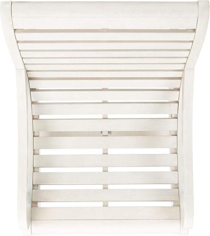 Safavieh Outdoor Sonora White Wash Eucalyptus Wood Scroll Arms Rocking Chair