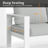 Kiss the Water Outdoor Patio Furniture Loveseat Sofa - Photo 5