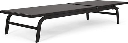 Outdoor Chaise Lounge (Set of 2) (Dark Grey)