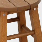 Furinno FG17629 Tioman Outdoor Hardwood Patio Furniture Promo Arch Bar Stool (Set of 2), Natural - Photo 5