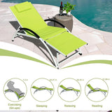 Sundale Outdoor Adjustable Patio Chaise Lounge Set of 4, 6 Position Lounge Chair - Photo 4