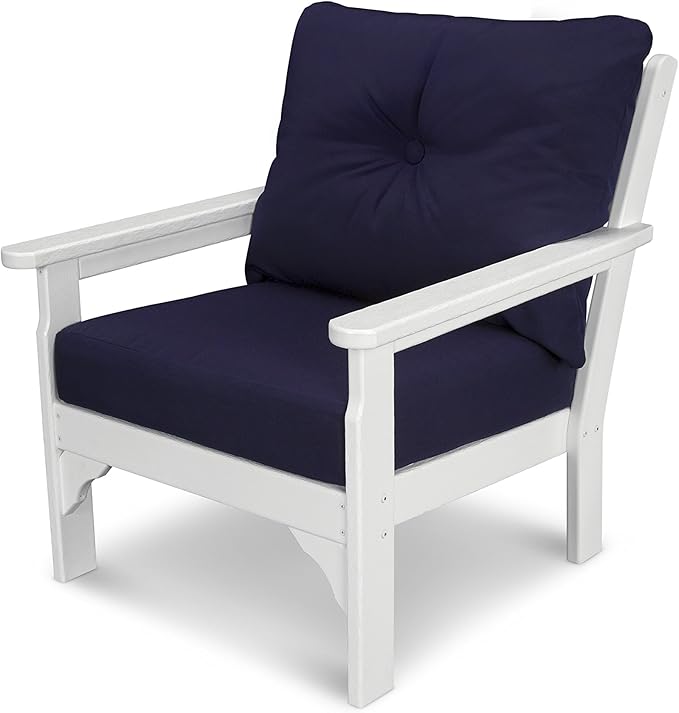 Polywood® Vineyard Deep Seating Chair in Sand/Spa
