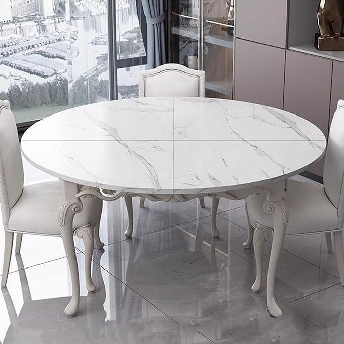 Large Round Folding Table Top, 4-Folding Wood Table top - Photo 4