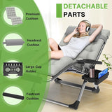 ZENPETIO Oversized Zero Gravity Chair, 33In XXL Zero Gravity Recliner Lounge Chair - Photo 4