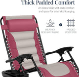Best Choice Products Oversized Padded Zero Gravity Chair, Folding Outdoor Patio Recliner - Photo 5