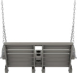 KINGYES Outdoor Hanging Porch Swing, 2 Seat Patio Chair With Cup Holders, Waterproof Bench for Courtyard & Garden - Photo 8