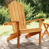 Garden Adirondack Chair in Solid Teak Wood Medium Durable Outdoor Furniture with Smooth Finish for Patio Balcony - Photo 1