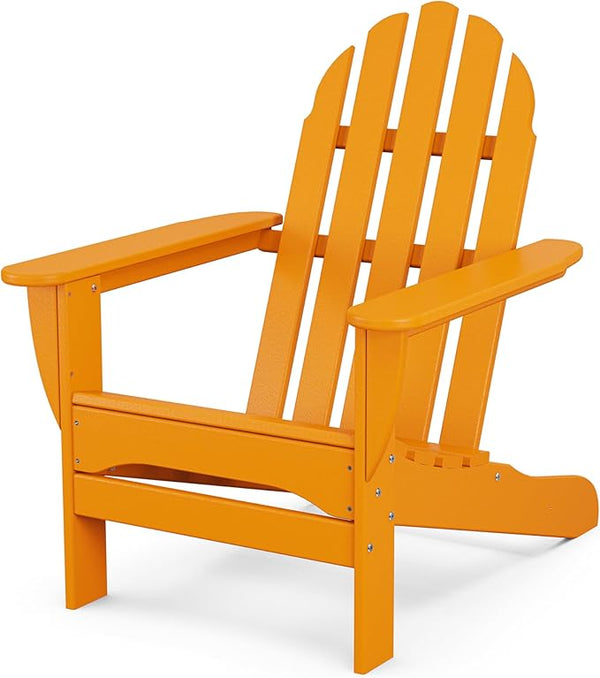 POLYWOOD AD4030TA Classic Outdoor Adirondack Chair, Tangerine - Photo 1