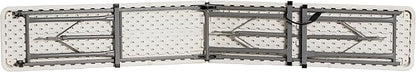 Plastic Folding Bench - Portable Bench Used for Indoor, Outdoor, Picnic, Party, Camping, Dining Seat, Garden Soccer Multipurpose Entertaining Activities, White (1, White, 6 Feet)