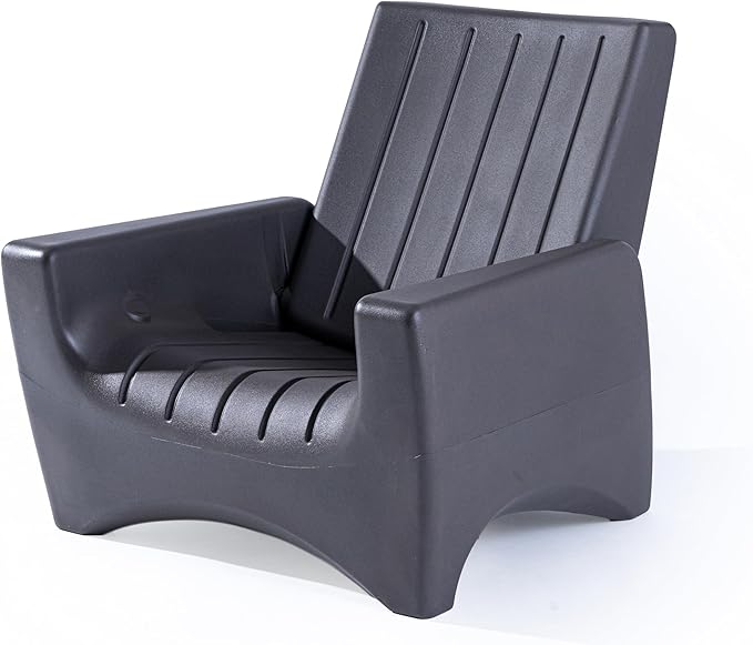 Step2 Switchback Chair - Adirondack Chair for Patio, Porch, Pool, Fire Pit - Durable Outdoor Patio Chair with Back Support for Adults, Dark Cedar