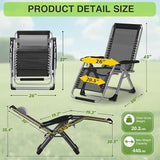 Suteck Zero Gravity Chair, Reclining Camping Lounge Chair w/Removable Cushion, Upgraded Lock and Cup Holder - Photo 2