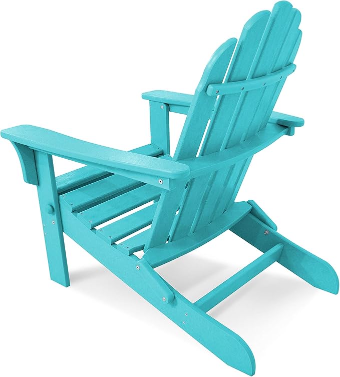 Trex Outdoor Furniture TXA53AR Cape Cod Folding Adirondack Chair, Aruba