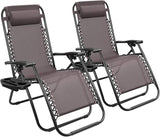 Devoko Patio Zero Gravity Chair Outdoor Folding Adjustable Reclining Chairs Pool Side Using Lawn Lounge Chair with - Photo 9