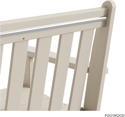 POLYWOOD Vineyard 48-Inch Bench, Sand