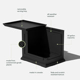 Veradek Brixton Tray Table - 2-in-1 Outdoor Side Table with Storage and Tray for Patio/Porch - Photo 4