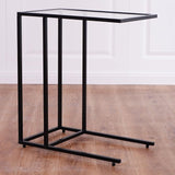 Tangkula 26" Sofa Side C-Shape Snack Table, Coffee Desk Tray End Furniture for Home Office - Photo 7
