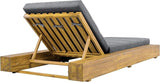 Christopher Knight Home Tory Acacia Wood Chaise Lounge Chair Outdoor Set of 2, Poolside Sun Lounger Recliner - Photo 7