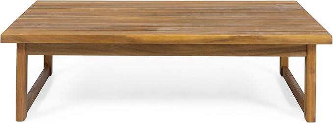 Christopher Knight Home Timothy Outdoor Acacia Wood Coffee Table, Teak Finish - Photo 1