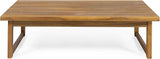 Christopher Knight Home Timothy Outdoor Acacia Wood Coffee Table, Teak Finish - Photo 1