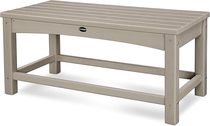 POLYWOOD CLT1836SA Club Coffee Table, Sand
