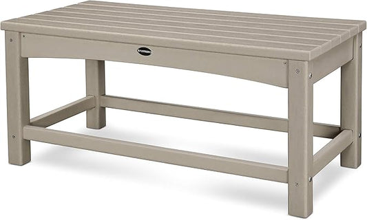 POLYWOOD CLT1836SA Club Coffee Table, Sand