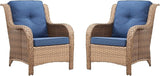 Rilyson Patio Furniture Chairs Outdoor Chair - 2 Piece Wicker Rattan Chairs Set with High Back and Deep Seating for - Photo 1