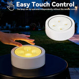 18" Cutout Metal Outdoor Side Table with 3-Mode LED Lights, Modern Decorative Drum End Table - Photo 8