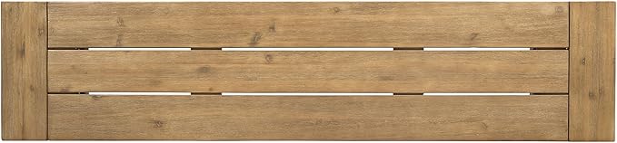 Christopher Knight Home Danee Acacia Wood Outdoor Bench, Solid Wood Garden Bench with Classic Slat Design, Rustic Patio Seating for Dining, Porch or Poolside, Natural and Gray
