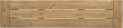Christopher Knight Home Danee Acacia Wood Outdoor Bench, Solid Wood Garden Bench with Classic Slat Design, Rustic Patio Seating for Dining, Porch or Poolside, Natural and Gray