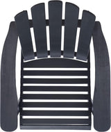 SAFAVIEH Outdoor Collection Topher Black Slatted Adirondack Chair - Photo 6