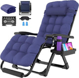 Suteck Oversized Zero Gravity Chair, 29In XL Outdoor Recliner Chair w/Removable Cushion&Headrest - Photo 1
