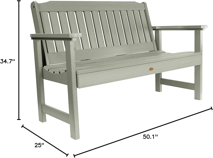 highwood Lehigh Garden Bench, 4 Feet, Eucalyptus