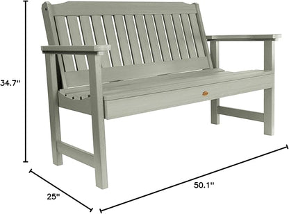 highwood Lehigh Garden Bench, 4 Feet, Eucalyptus