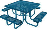 COATEDOUTDOORFURNITURE Heavy-Duty Portable Outdoor Picnic Table with Umbrella Hole - Photo 1