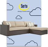 Serta Laguna Brown Resin Wicker Outdoor Patio Furniture Collection, Easy Assembly, Porch or Pool - Photo 1