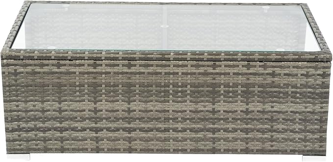 Quarte 8 Piece Patio Wicker Sectional Sofa Set - Photo 6