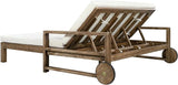 LZ LEISURE ZONE Farmhouse-Style Acacia Wood Outdoor Daybed for 2 - Photo 8